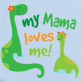 thumbnail image 2 of CafePress - My Mama Loves Me Dinosaur Infant Bodysuit - Baby Light Bodysuit, Size Newborn - 24 Months, 2 of 4
