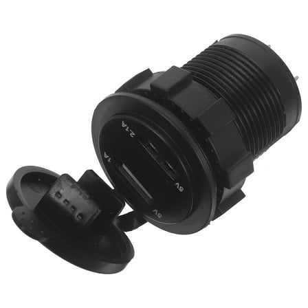 GOOHOCHY Red PC 1Pcs Motorcycle Phone Charger with Dual USB Ports for Electric Scooter Accessories