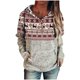 thumbnail image 1 of Sudadera con capucha para mujer con estampado de manga larga informal suelta para Navidad Fridja  fksj3708, 1 of 1