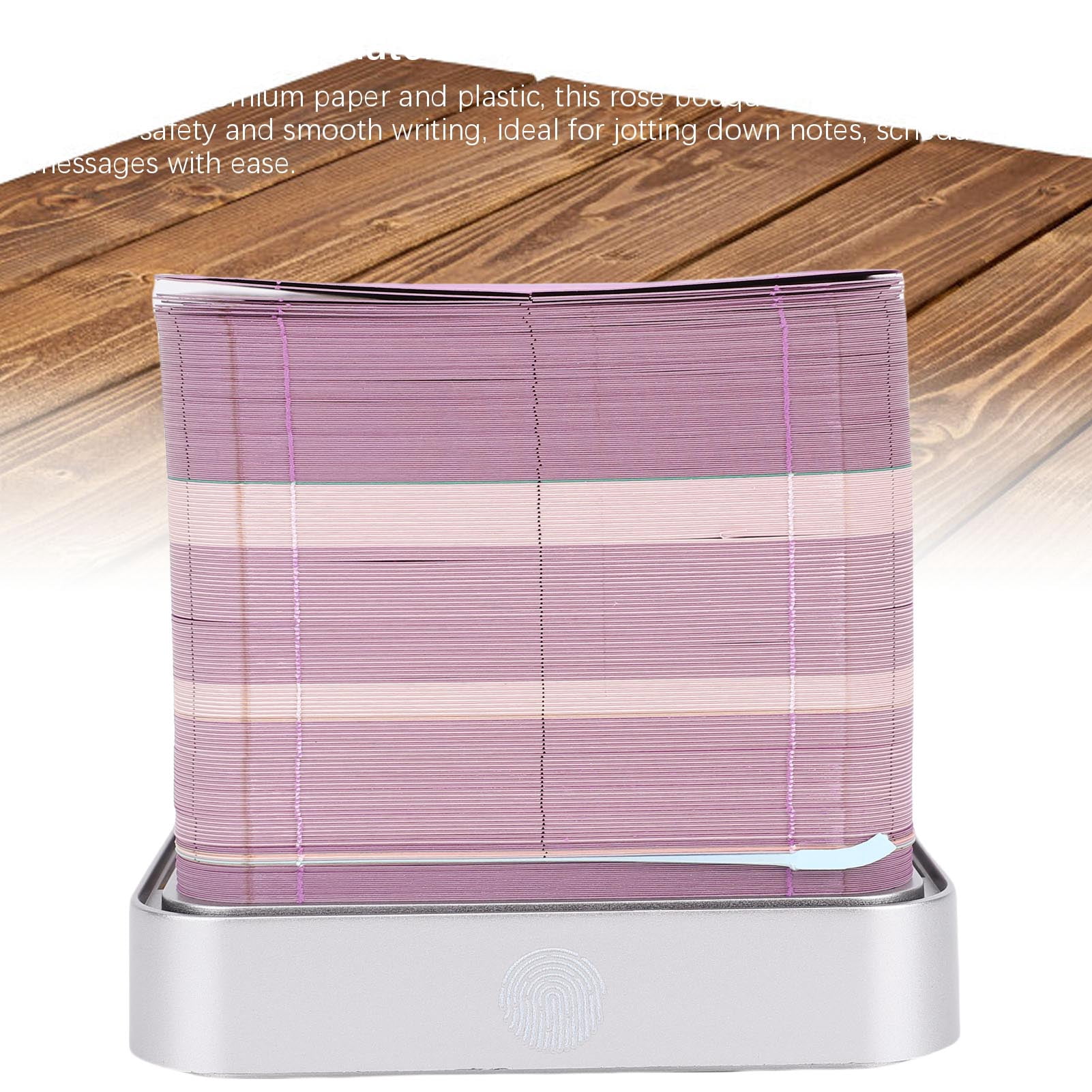 Yajisi Rose Bouquet 3D Memo Pad with Light, 2026 Calendar, Paper Carving Hand Tear Art Notepad Sculpture for Desktop Decor Birthday Gift, Purple (3.86x3.86x3.66 in / 9.8x9.8x9.3 cm)