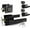 Matte Black, variant on Mega Handles / Robell Combo / Lever Door Handle / Matte Black/ 3pk Keyed-Alike