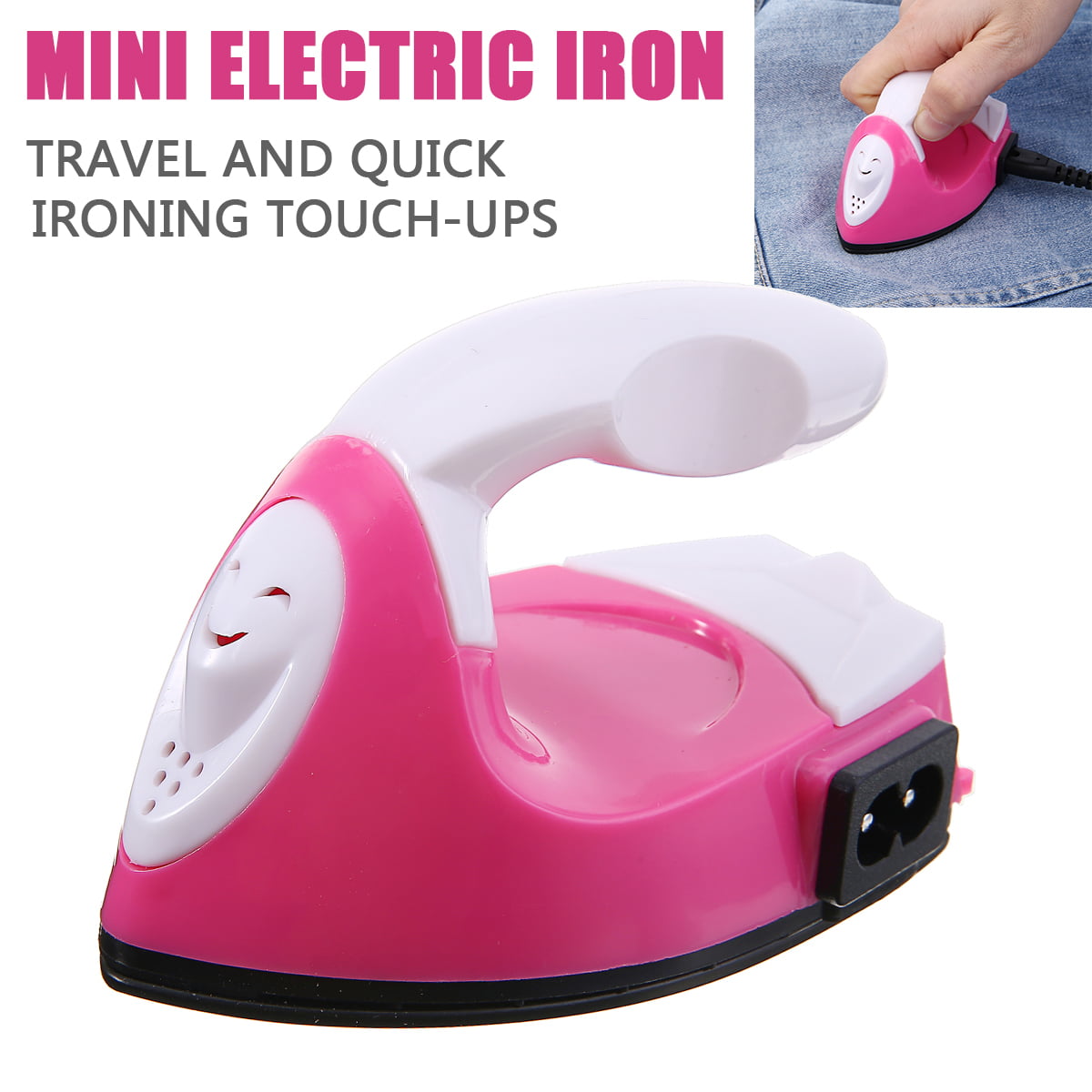 Portable Mini Electric Iron Craft Clothes Sewing Supplies For Adult Travel O9W1 