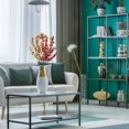 thumbnail image 3 of Artificial Berry Cuttings Christmas Decoration Branches Falling Snow Decoration 6Pcs, 3 of 12