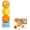 Sunset Orange, variant on Mooipur 100% Pure Wool Cat Ball Toy, Silent Quiet Play Pet Toy, Natural Material Boredom Relief Interactive Toy, Pet-Safe Size Anti-Choking, 3-Piece Set Balls for Indoor Cats (Forest Green)