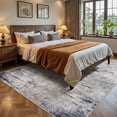thumbnail image 5 of UERMEI 10'x14' Area Rugs for Living Room, Modern Abstract Washable Rug for Bedroom Dining Room Office, Non-Slip Soft Low Pile Home Decor Carpet Accent Rug, Dusty Blue, 5 of 8
