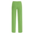 thumbnail image 5 of ABATAB Womens Summer Pants Casual Baggy Low Waisted Pants Full Length Drawstring Lounge Slacks Trousers with Pockets, 5 of 5