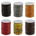 thumbnail image 3 of HILABEE 6x70 Meters Flat Line Waxed Thread For Leather Craft 1.2mm red, 3 of 8