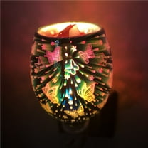 OEFNTAC Candle Warmer Lamp Home Decor Plug-In Aromatherapy Wax Melting Lamp, Glass Oil Diffuser, Home Fragrance Warmer for Bedroom, Living Room, Car Candle Lamp Bedroom Decor