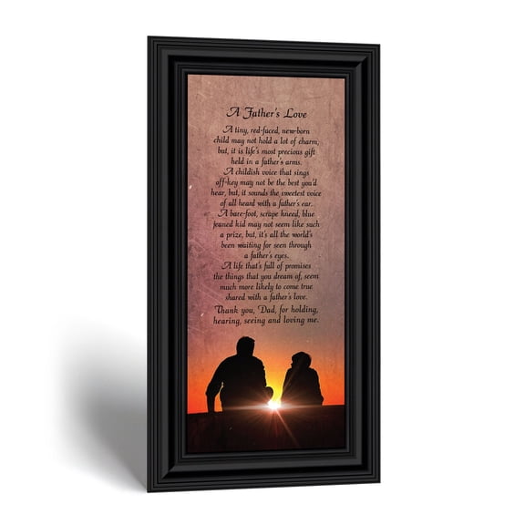 Dad Gifts from Son, Framed Sunset Poem for Father