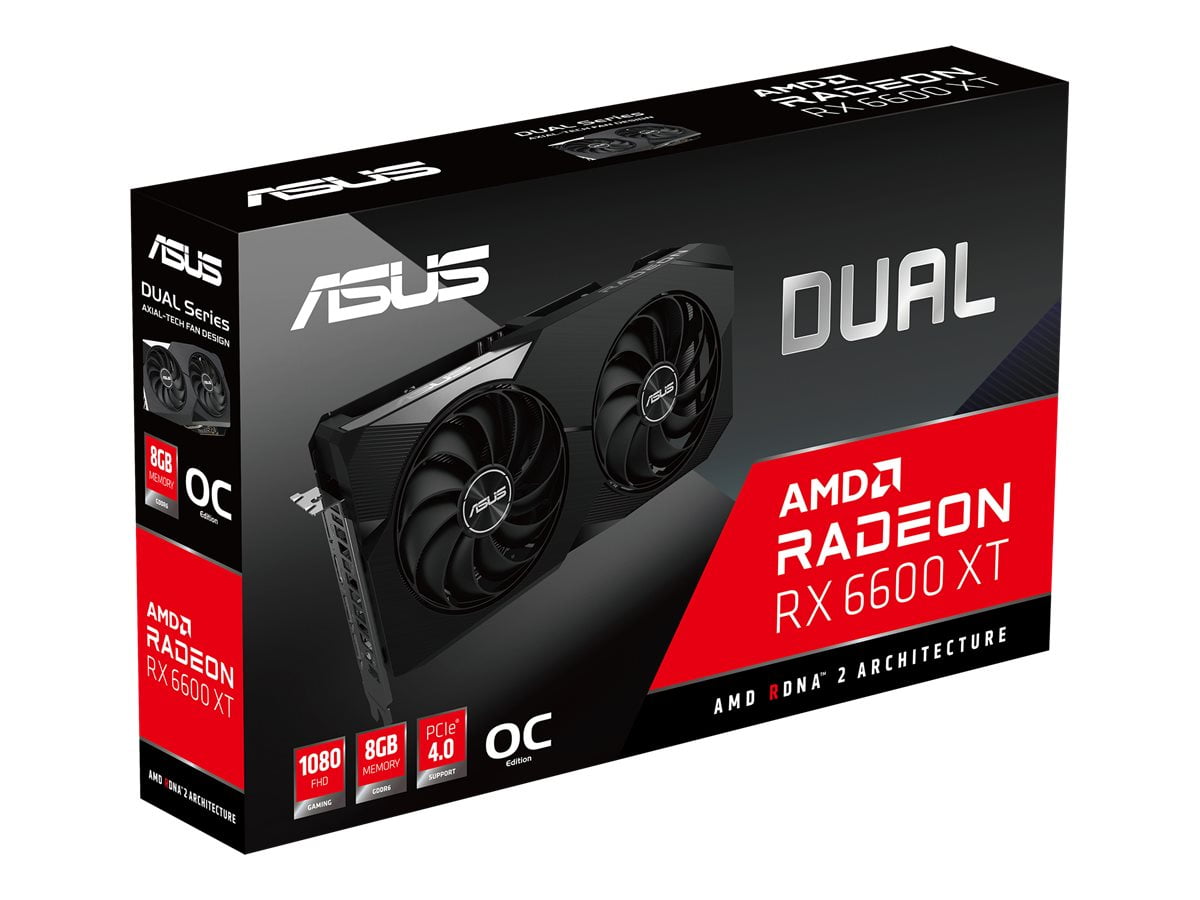 ASUS RADEON DUAL-RX6600XT-O8G グラフィックボード PC周辺機器
