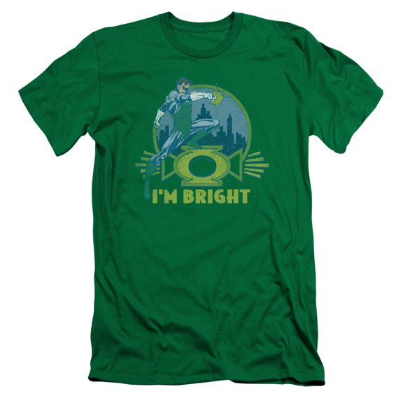 Green Lantern Im Bright S/S Adult 30/1 T-Shirt Kelly Green