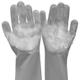 thumbnail image 1 of Guantes de ducha para perros de alta densidad con dientes, removedor de pelo de gato de silicona resistente al calor con diseño mejorado de cinco dedos, 1 of 5
