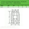 thumbnail image 3 of Grey Pneumatic 1/4" Drive x E12 External Star Impact Socket, 3 of 4