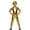 Gold, variant on Glossy Oil-Shiny Jumpsuit, Unisex Full Bodysuit for Carnival Party Performance, See-Through Long Sleeve Catsuit with Zipper