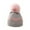 Gray, variant on Besolor Infant Baby Beanie Hats Newborn Toddler Cute Warm Winter Soft Thick Knitted Caps with Pompom 0-12 Months