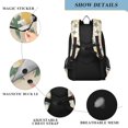 thumbnail image 4 of FORMRS Unisex School Backpack 17" Student Travel Bag with Laptop Compartment, Pastel Pink Stars, 4 of 7