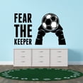 thumbnail image 3 of Sports Wall Decals for Boys Bedroom - Goalkeeper Gloved Hands are Holding Soccer Ball Ball DIY & Creativity Boy Girl Bedroom Wall Sticker - Size: 20 In x 12 In, 3 of 4