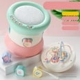 thumbnail image 1 of Tambor de mano electrónico, xilófono y sonido, instrumento de música divertido para niños pequeños, juguetes musicales sensoriales Montessori temprano Color de macarrón, 1 of 8