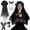 Halloween Costume #04, variant on HIFOT Black Devil Horns Headband Witch Costume Vintage Lace Necklace Red Crystal Earring Gothic Steampunk Chockers Halloween Cosplay Women Carnival Accessories