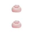 thumbnail image 4 of Wweixi Transform Living Room Fashionable Chair Covers Stylish Puff Sofa Lazy Sofa Light Pink 2Set, 4 of 6
