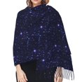 thumbnail image 5 of Shawl Wraps for Women - Galaxy Violet abstract Glitter Oversized Fall Winter Fashion Blanket Scarf for Women, 5 of 6