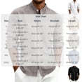 thumbnail image 3 of Qiyinn Men's Cotton Linen Long Sleeve Shirts Casual Button Down Banded Collar Shirt Beach Summer Tops with Pocket, 3 of 8