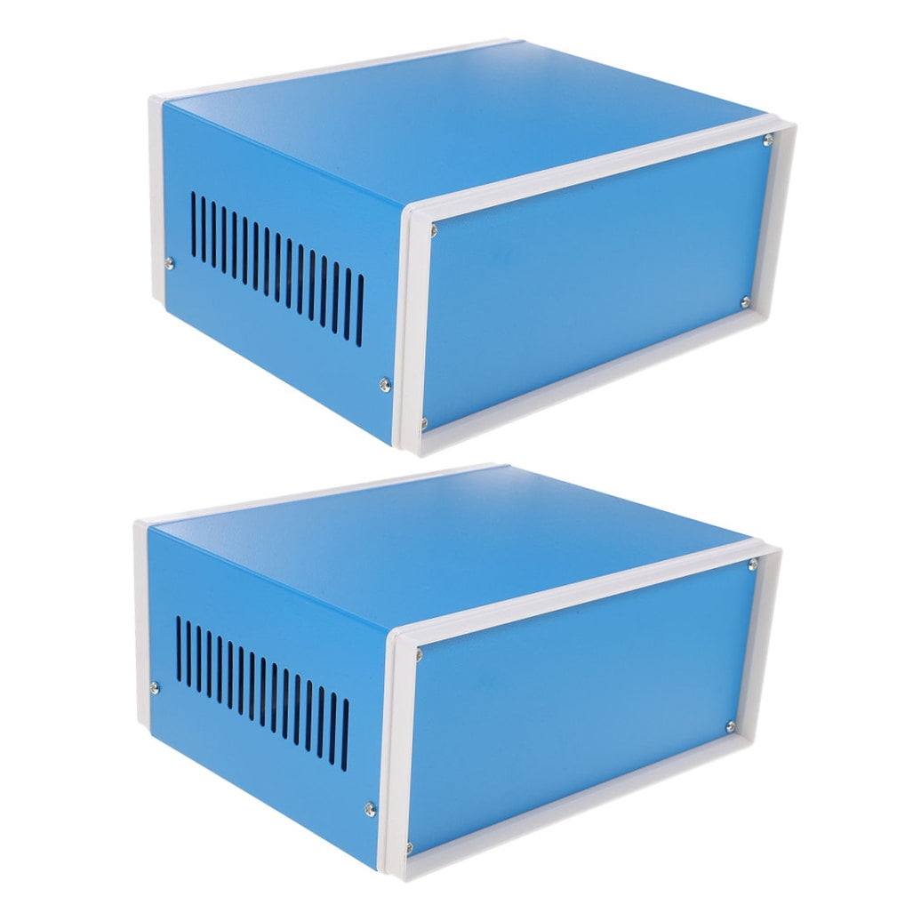 Raindrops 2-Pack Weatherproof Metal Enclosure Box for Electronics, Industrial Outdoor Junction Box to Protect Internal Components