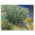 thumbnail image 2 of 42" x 33" Lilac Bush by Vincent Van Gogh - Wall Art Print on Canvas Fabric Green, 2 of 3
