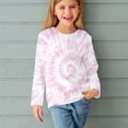 thumbnail image 4 of Cethrio Long Sleeve Tops for Girls, Casual Tie Dye Crew Neck Pullover Kids Clothes Multicolor Size 3-4 T, 4 of 6