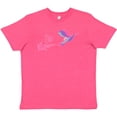 thumbnail image 3 of Inktastic Hummingbird Flying Swirl Youth T-Shirt, 3 of 5