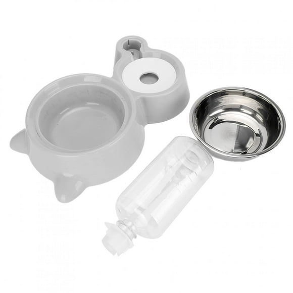 Pet Feeder, Dog Water Feeder, Cat Automatic Feeder Pet Feeder Feeding Food Drinking Bowls For Dogs, Pets Gray