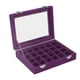 thumbnail image 3 of Joyero Pequeño De Terciopelo, Organizador Con 24 Compartimentos, Joyero, Caja De Almacenamiento Para Pendientes Y Anillos, Joyero Con Cerraduras, 3 of 7