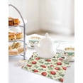 thumbnail image 4 of Red Strawberry Kitchen Dish Towels for Drying Dishes Set of 4, Summer Fruits Farmhouse Leaves Flower Pastoral Waffle Weave Microfiber Hand Tea Bathroom Towels Quick Dry & Absorbent Towel 12x12, 4 of 7