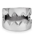 thumbnail image 3 of Luxe Jewelry Designs Women's Stainless Steel Engagement Crown Design Ring with No Stone - Size 9, 3 of 4