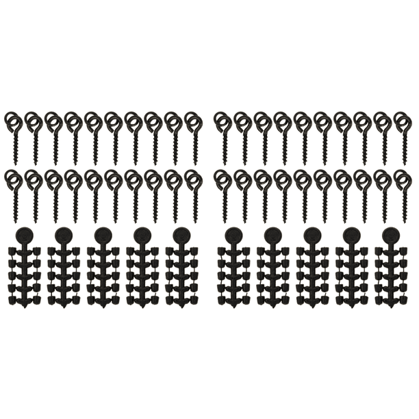 20 Tornillos Pesca Kit Tope Gancho 50 Unidades para Señuelo (juego Uno)