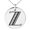 Silver, variant on Stainless Steel Letter Z Initial Metro Retro Monogram Engraved Small Medallion Circle Charm Pendant Necklace