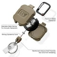 2 Pack ELV Self Retractable ID Badge Holder Key Reel, Heavy Duty, 32