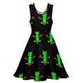 thumbnail image 3 of 2024 Gift Birthday Clothing Custom Female Dress Skate Casual Waist High Dresses Beach Animal Cute Dress Frog Tree Zen, 3 of 7