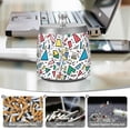 thumbnail image 6 of Yayeee Ashtray with Lid for Cigarette Smokeless Stainless Steel Home Ash Holder, Blue Triangles, 6 of 7