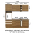thumbnail image 3 of Cocina Integral Completa Modular Madesa Áquila 220cm MM 04, 3 of 5
