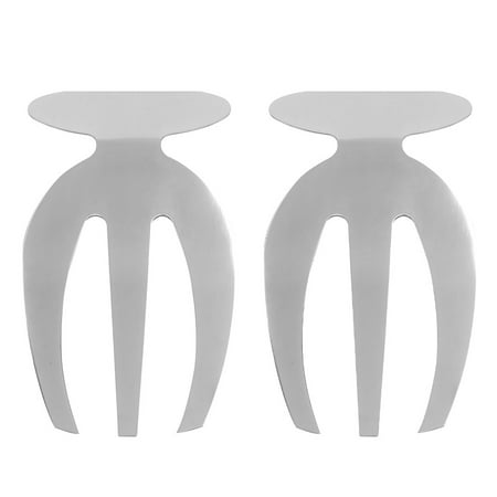 

Rosarivae 2Pcs Home Salad Claws Stainless Steel Salad Forks Vegetable Forks (Silver)