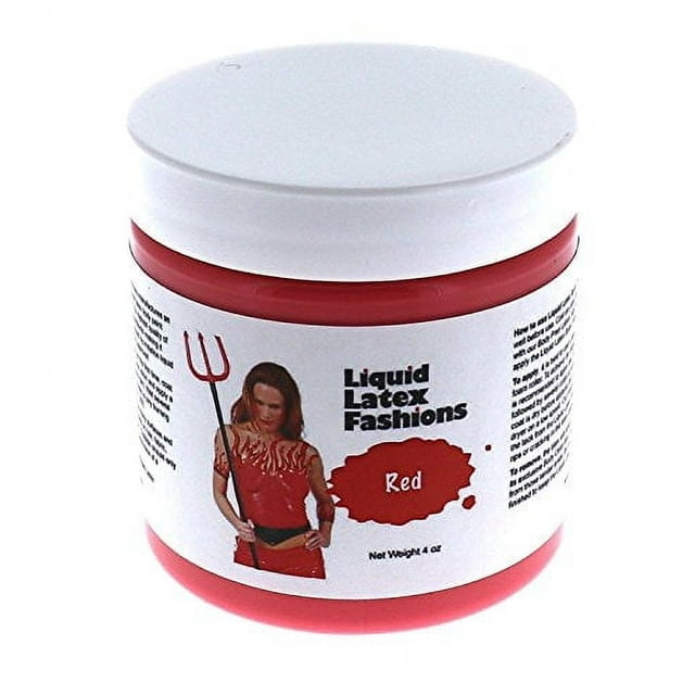 Pintura Corporal de Látex Líquido Liquid Látex Fashions 120 ml color rojo
