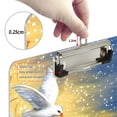thumbnail image 4 of ALAZA Plastic Clipboard A4 Letter Size Decorative Clipboards for Students Women Men 9" x 12.5" Pigeon Oil Paint, 4 of 6