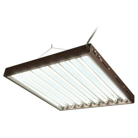 - Hydrofarm Designer T5 System 2 Foot 8 Tube Fluorescent Grow Lights with Bulbs