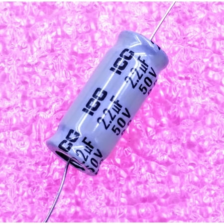 

2.2uF 50V Axial Electrolytic Capacitor