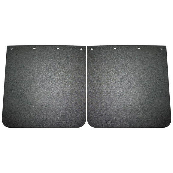 BST BSSP Pair 24"x 24" Heavy Duty Polymer Mudflaps, Black Splash Guard Mudflap for Universal Semi Trucks Tractor Trailer, Set of 2 Left&Right Side