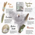 thumbnail image 3 of Ancient Veda Healers Rosemary Sage Smudge Kit | Smudge Stick, Sweetgrass Braid, 2 Palo Santo Sticks, Abalone Shell, & Feather Kit, 3 of 4