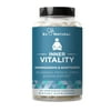 Vitality Adrenal Support & Cortisol Manager – Fight Fatigue, Feel Calm & Balanced – Healthy Cortisol, Focused Energy – Ashwagandha, Magnesium, L-Tyrosine, Kelp Iodine, Holy Basil– 60 Veg Soft Capsules