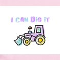thumbnail image 2 of CafePress - I Can Dig It Girls Construction - Baby Light Bodysuit, Size Newborn - 24 Months, 2 of 4