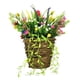 thumbnail image 4 of Flores artificiales de bienvenida, señal de primavera, porche de verano, puerta delantera, cesta colgante, corona de flores silvestres para jardín,, 4 of 10